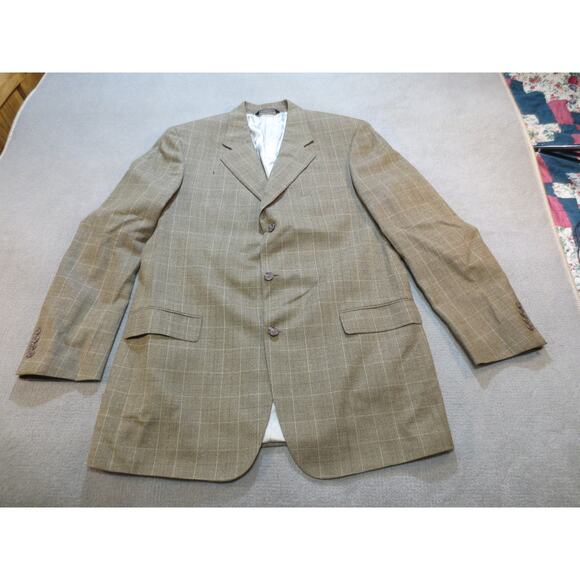 Brooks Brothers Other - Brooks Brothers Mens Jacket 44XL Wool Plaid Tweed Blazer Sport Coat